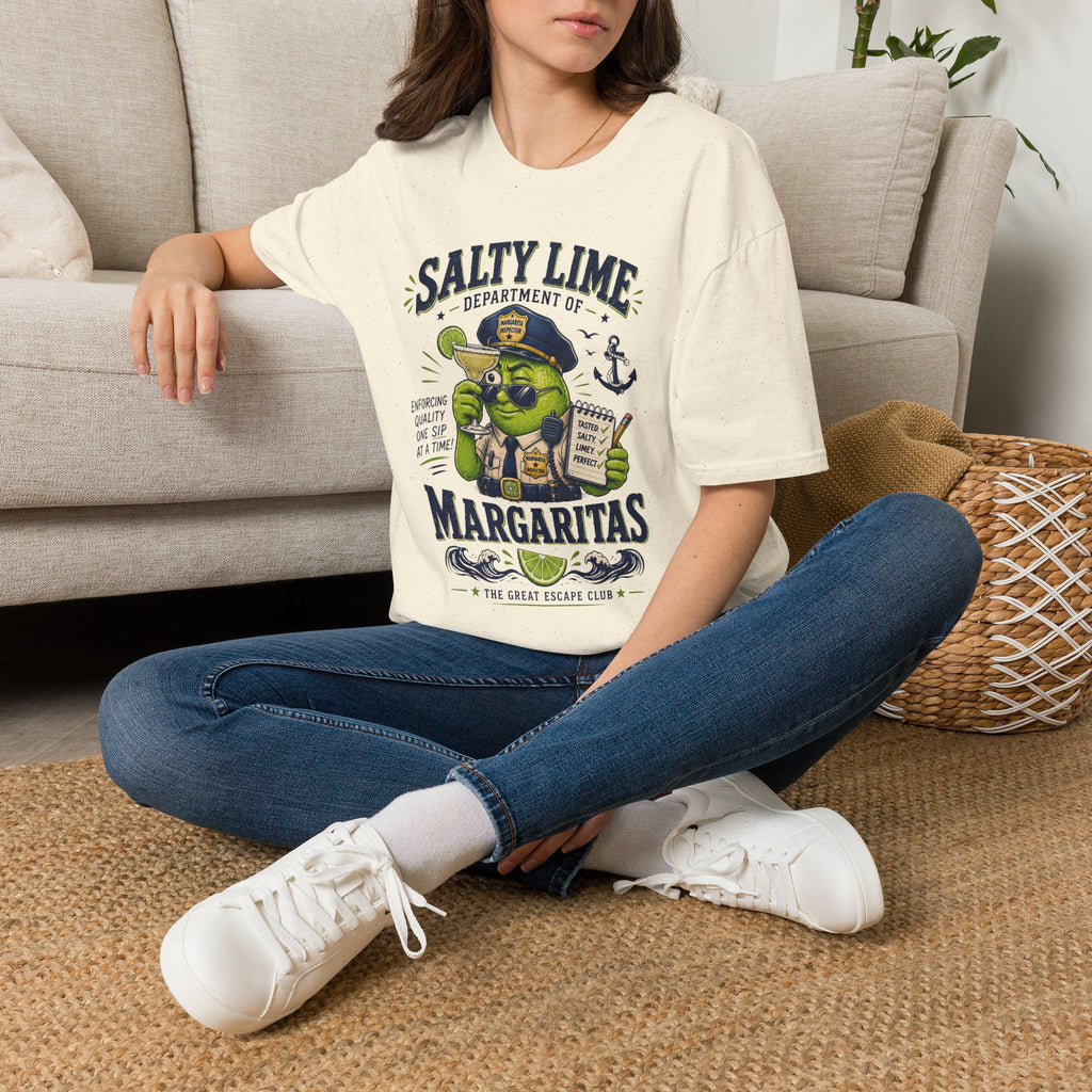 Salty Lime Dept of Margaritas T-Shirt Retro Nautical Cocktail Tee