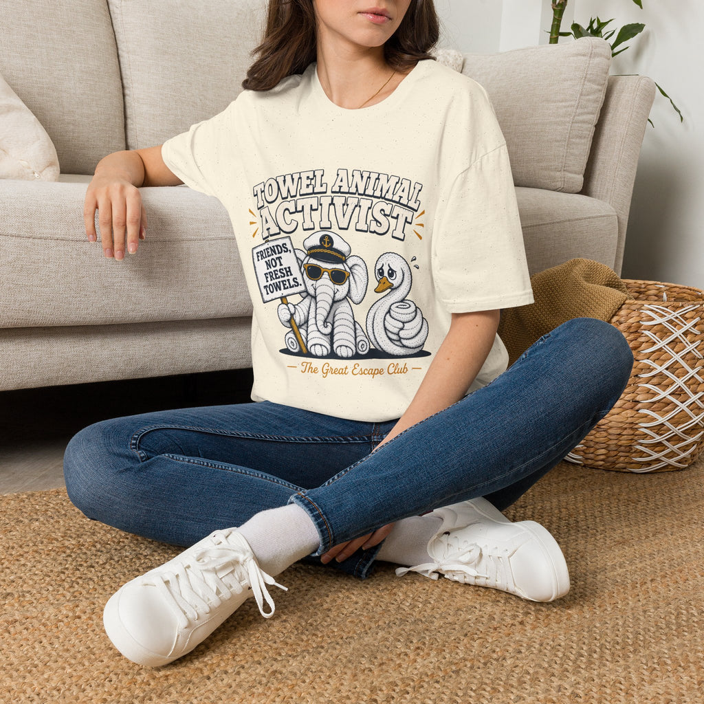 Towel Animal Activist T-Shirt, Friends Not Fresh Towels Cruise Tee