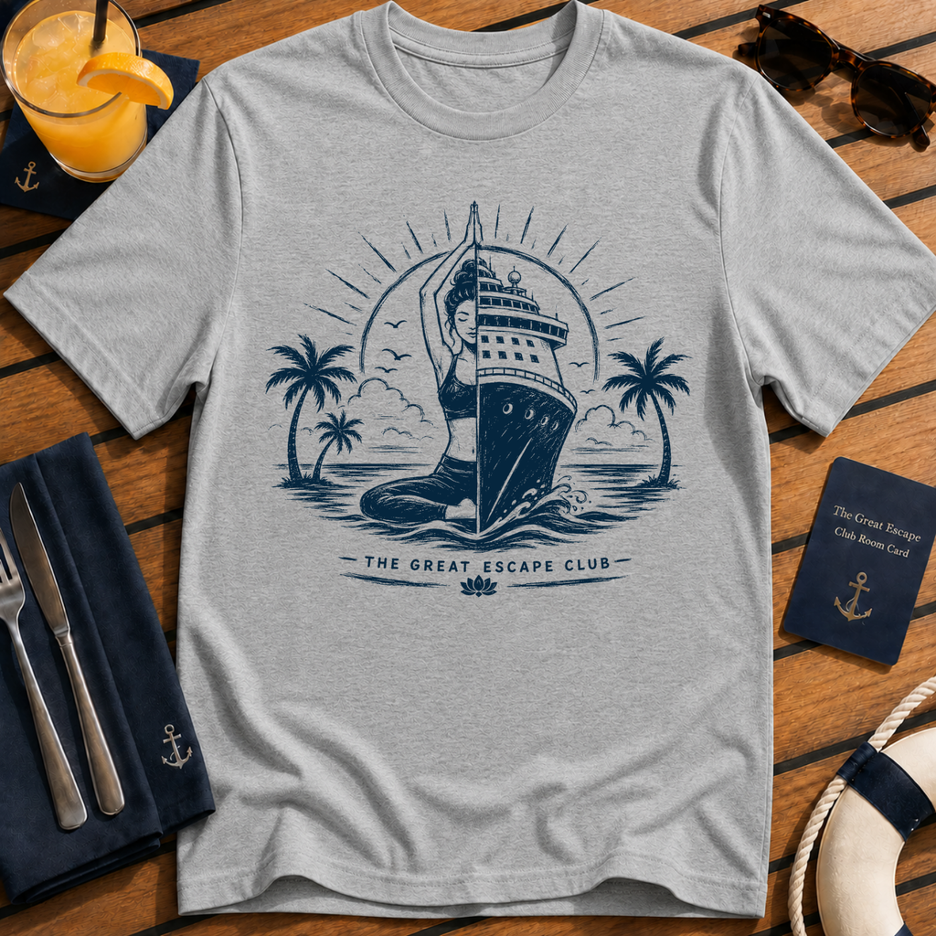 The Ocean Heals Everything T-shirt - Cruise Ship Yoga Graphic Tee