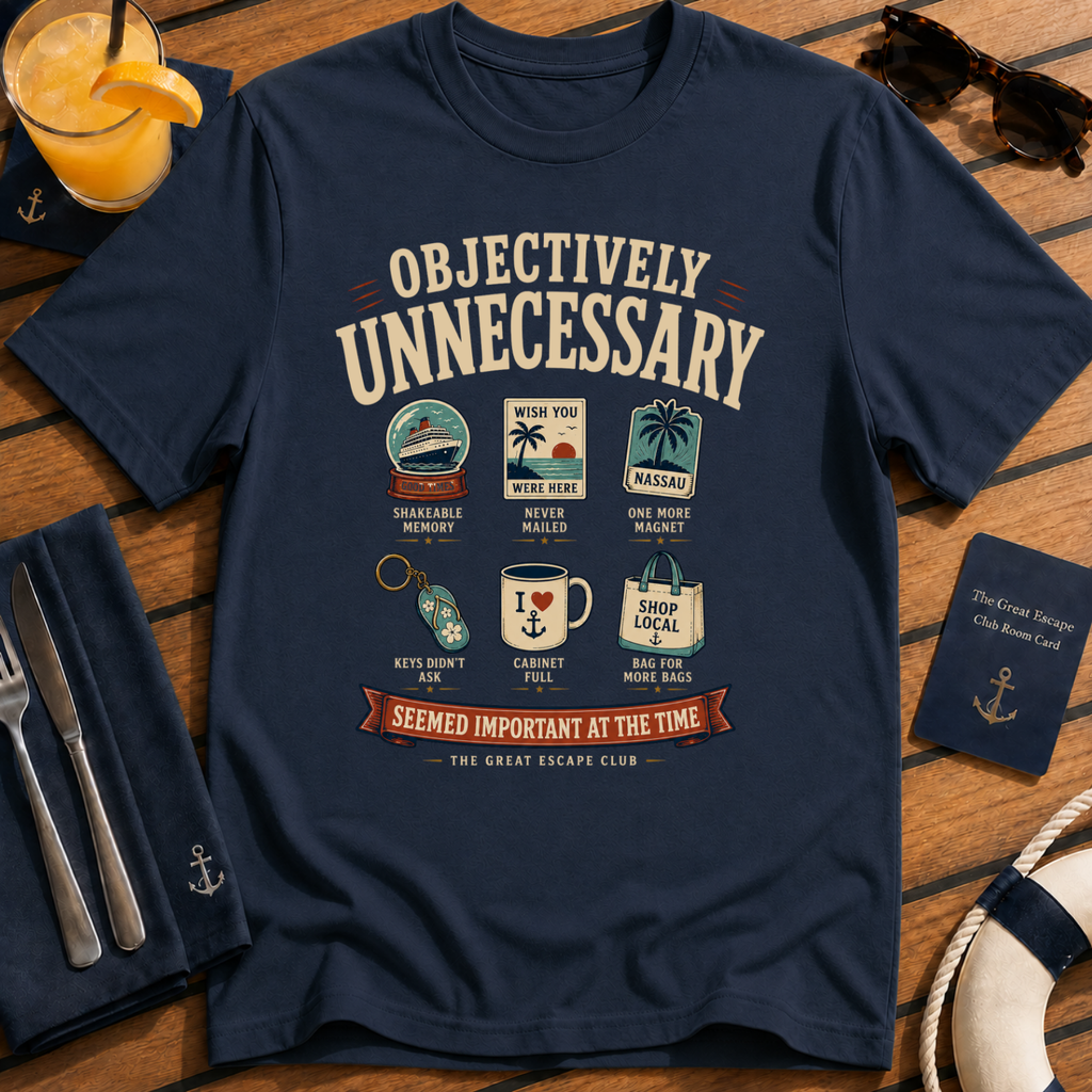 Objectively Unnecessary Retro Travel Graphic Tee | The Great Escape Club
