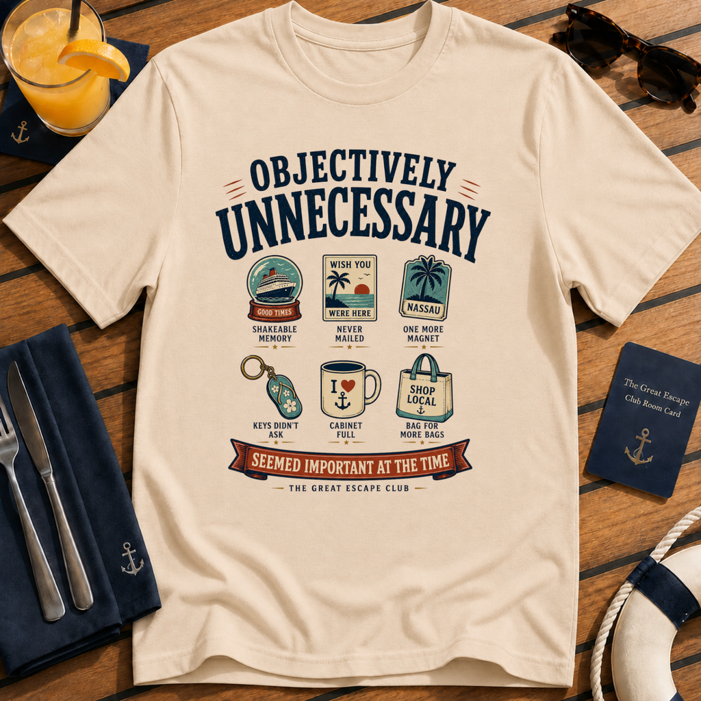 Objectively Unnecessary Retro Travel Graphic Tee | The Great Escape Club