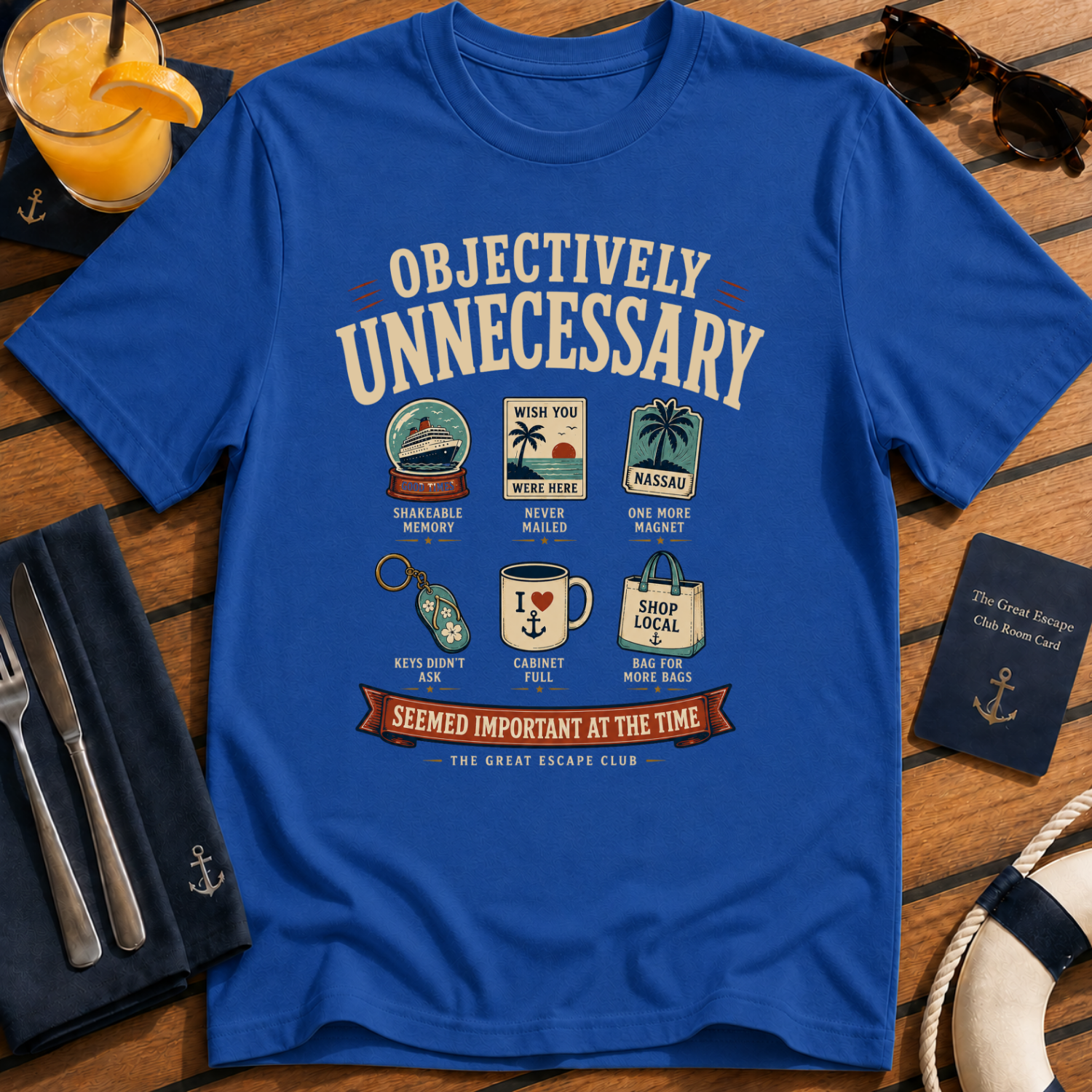 Objectively Unnecessary Retro Travel Graphic Tee | The Great Escape Club