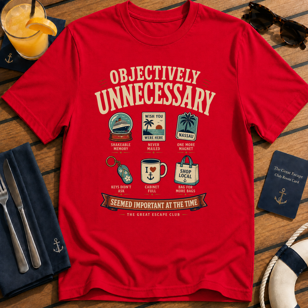 Objectively Unnecessary Retro Travel Graphic Tee | The Great Escape Club