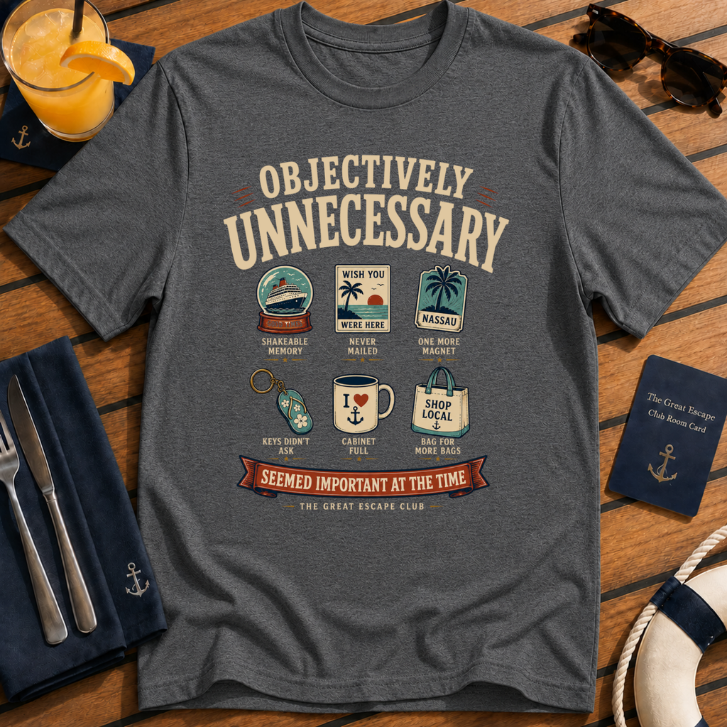 Objectively Unnecessary Retro Travel Graphic Tee | The Great Escape Club