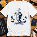 Cocktails and Cruise Ships T-Shirt, Nautical Cocktail Holiday Tee