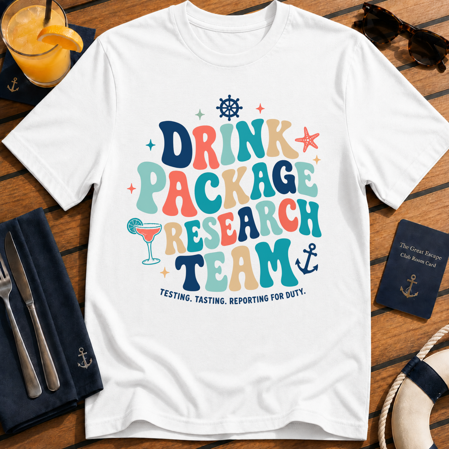Drink Package Research Team Retro