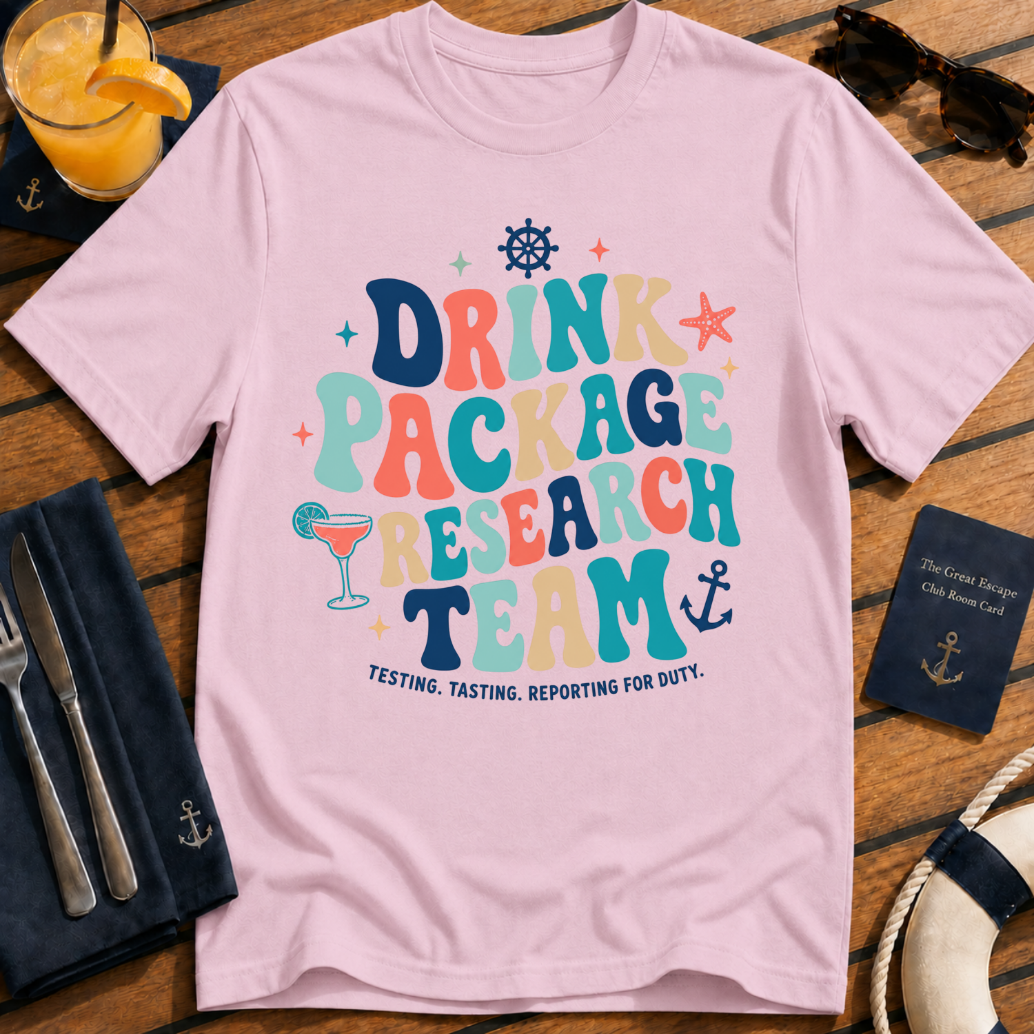 Drink Package Research Team Retro