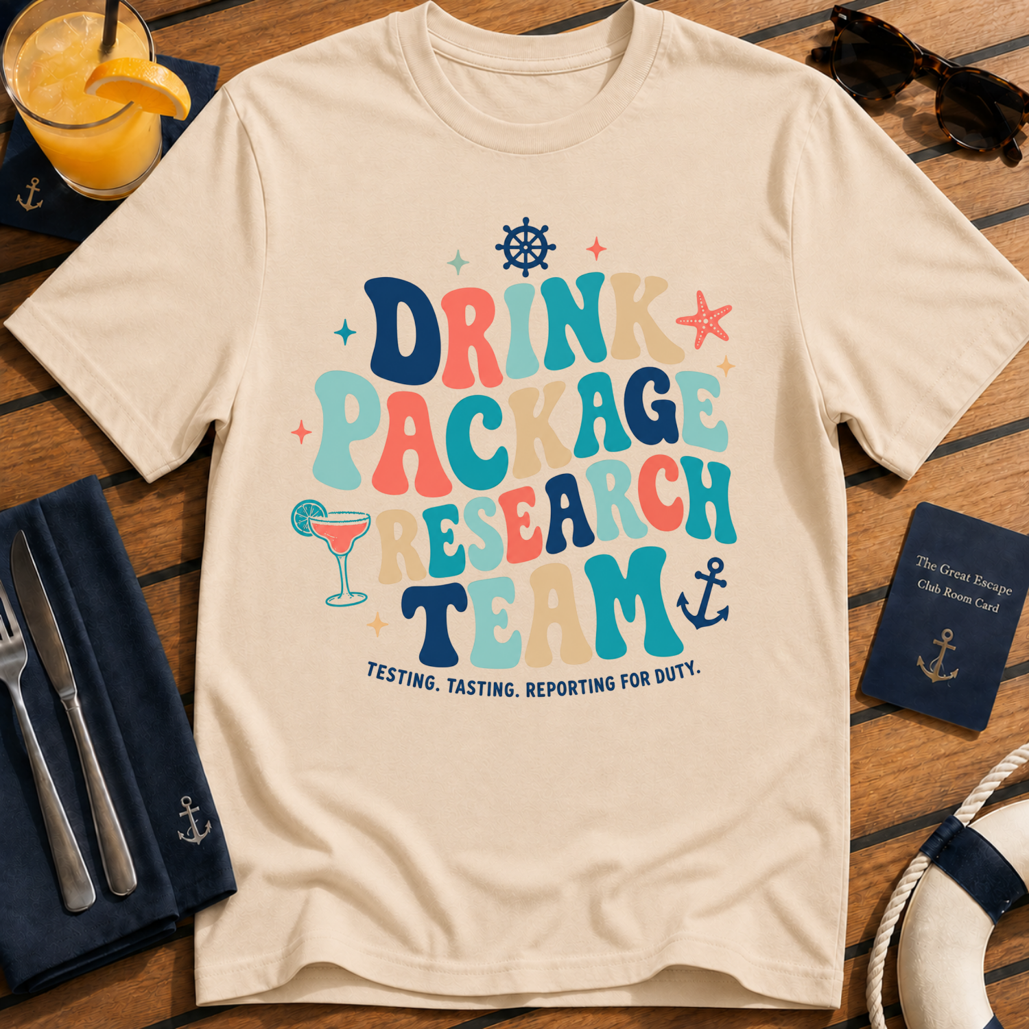 Drink Package Research Team Retro