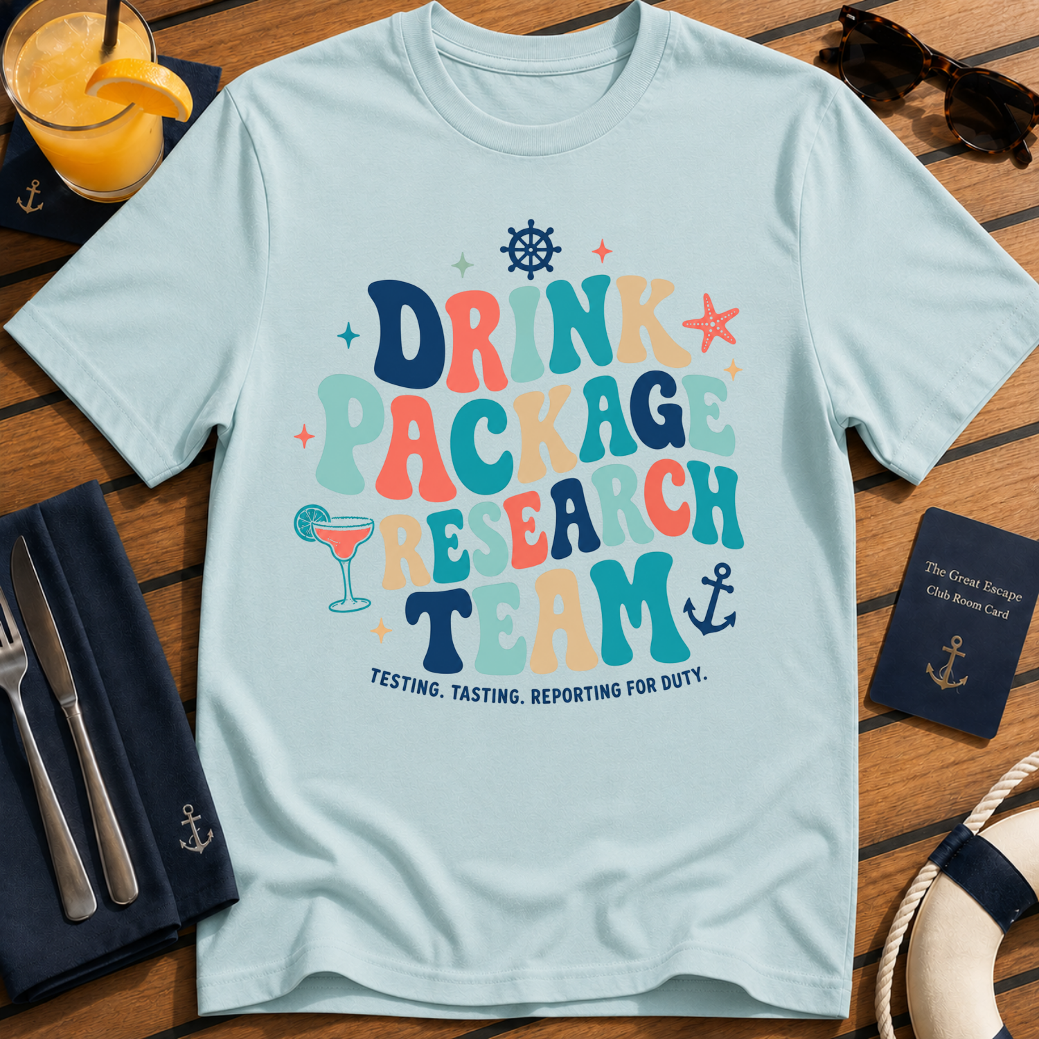 Drink Package Research Team Retro