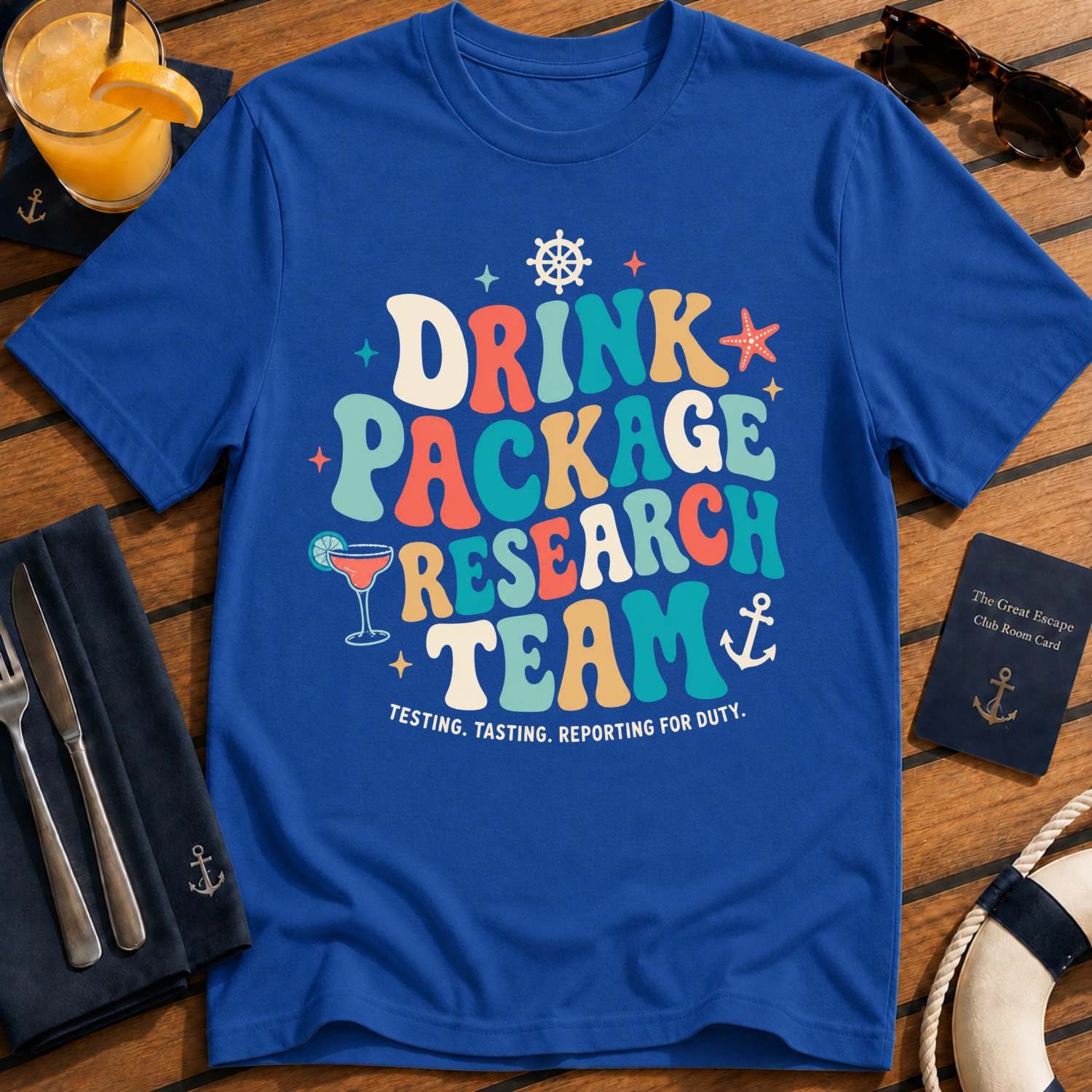 Drink Package Research Team Retro