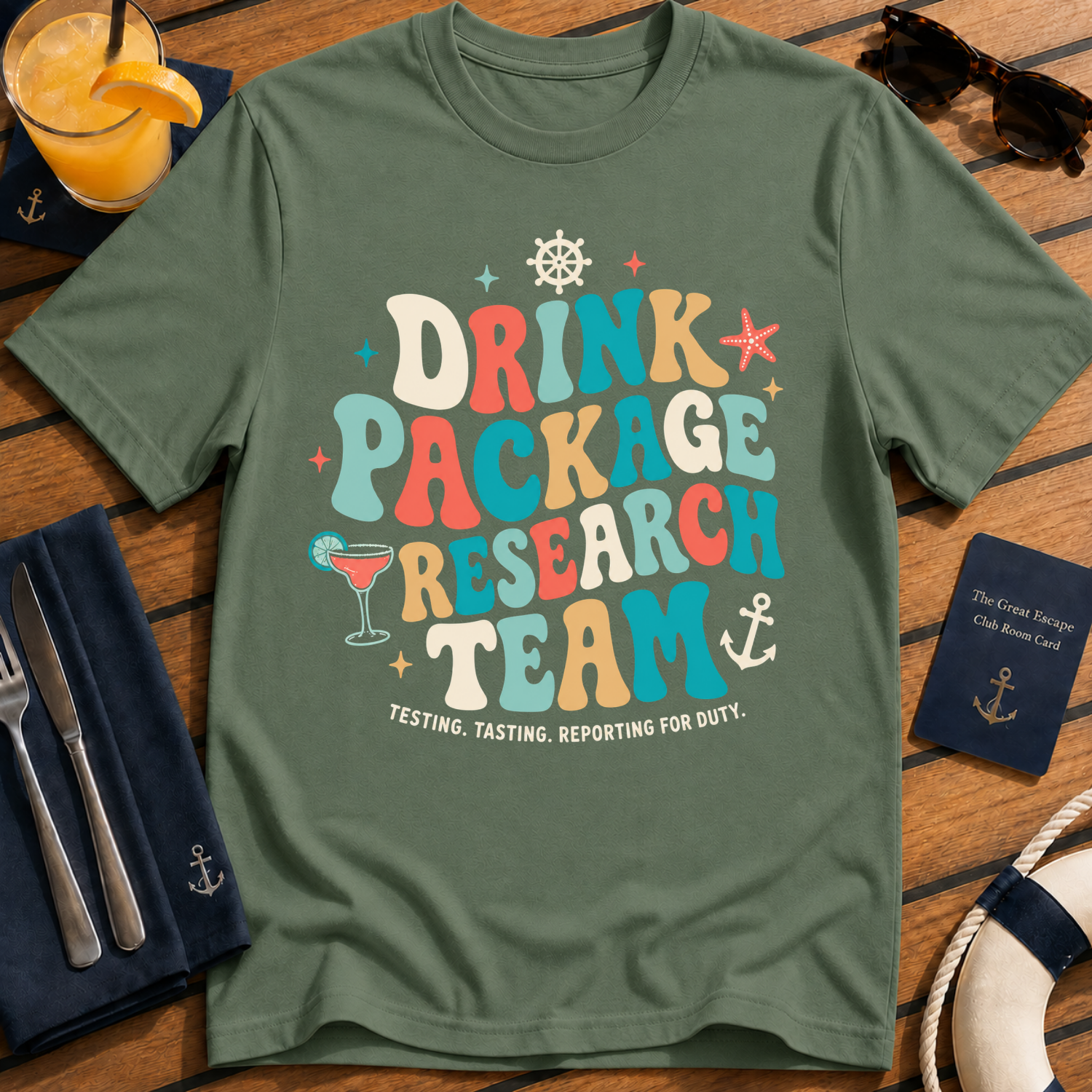 Drink Package Research Team Retro