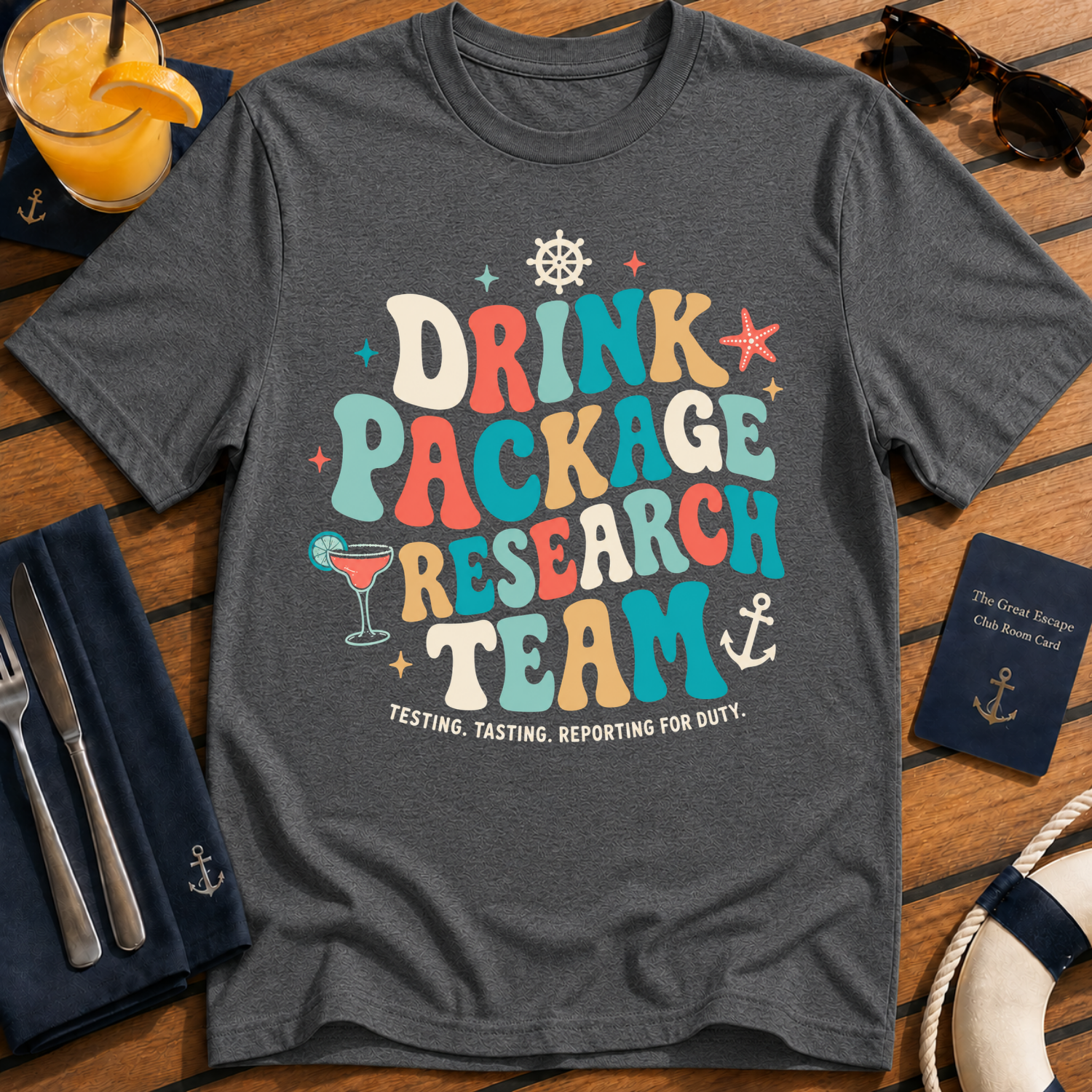 Drink Package Research Team Retro