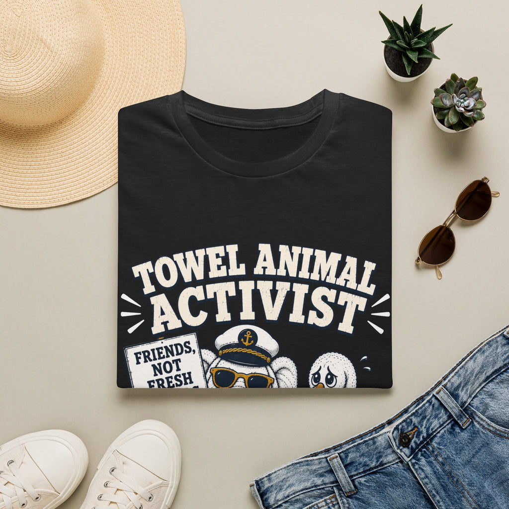 Towel Animal Activist T-Shirt, Friends Not Fresh Towels Cruise Tee