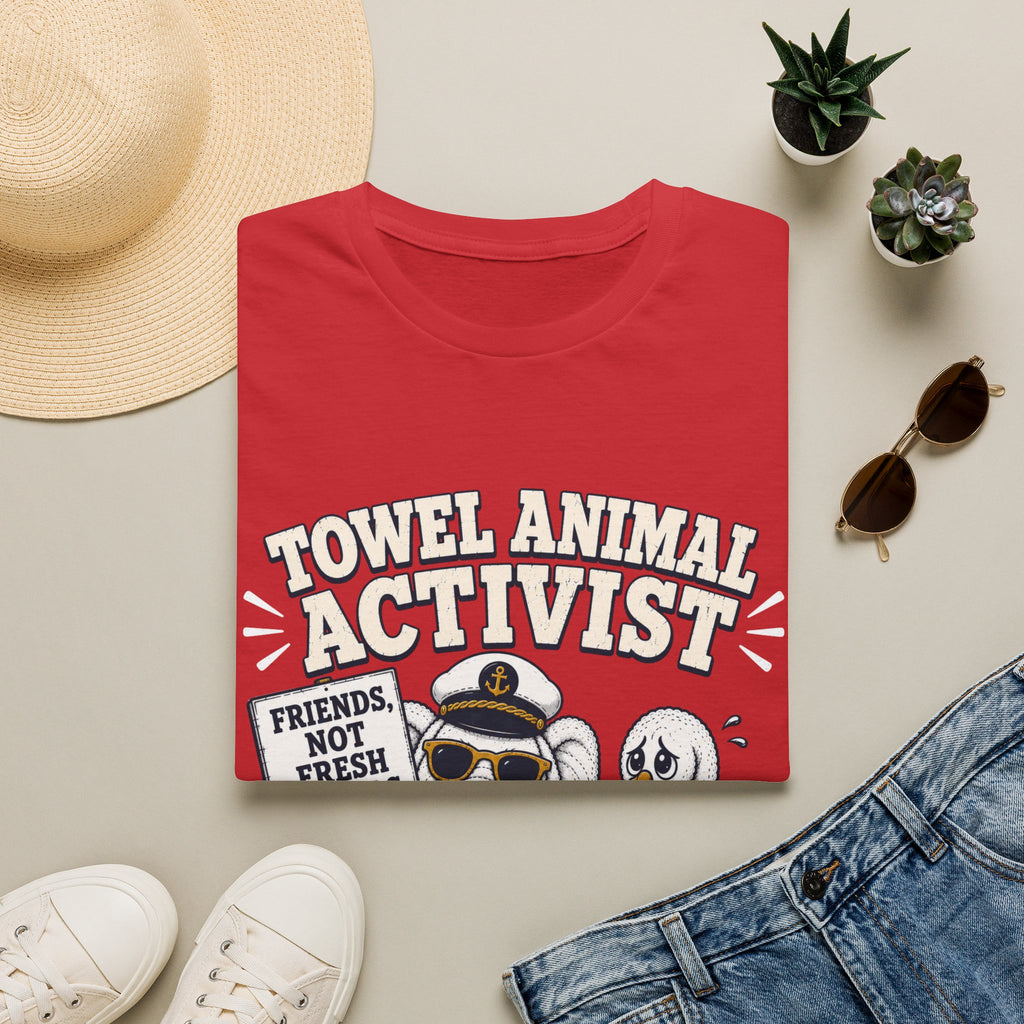 Towel Animal Activist T-Shirt, Friends Not Fresh Towels Cruise Tee