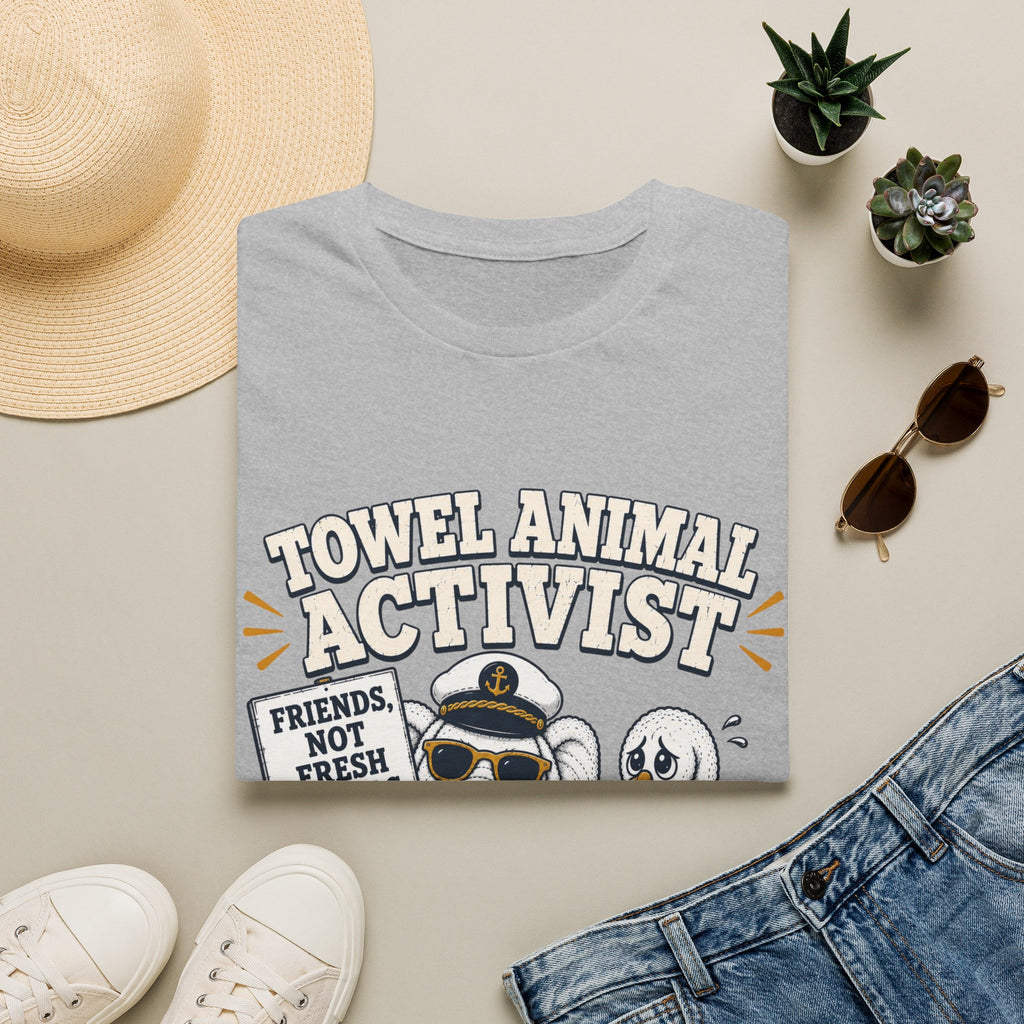 Towel Animal Activist T-Shirt, Friends Not Fresh Towels Cruise Tee
