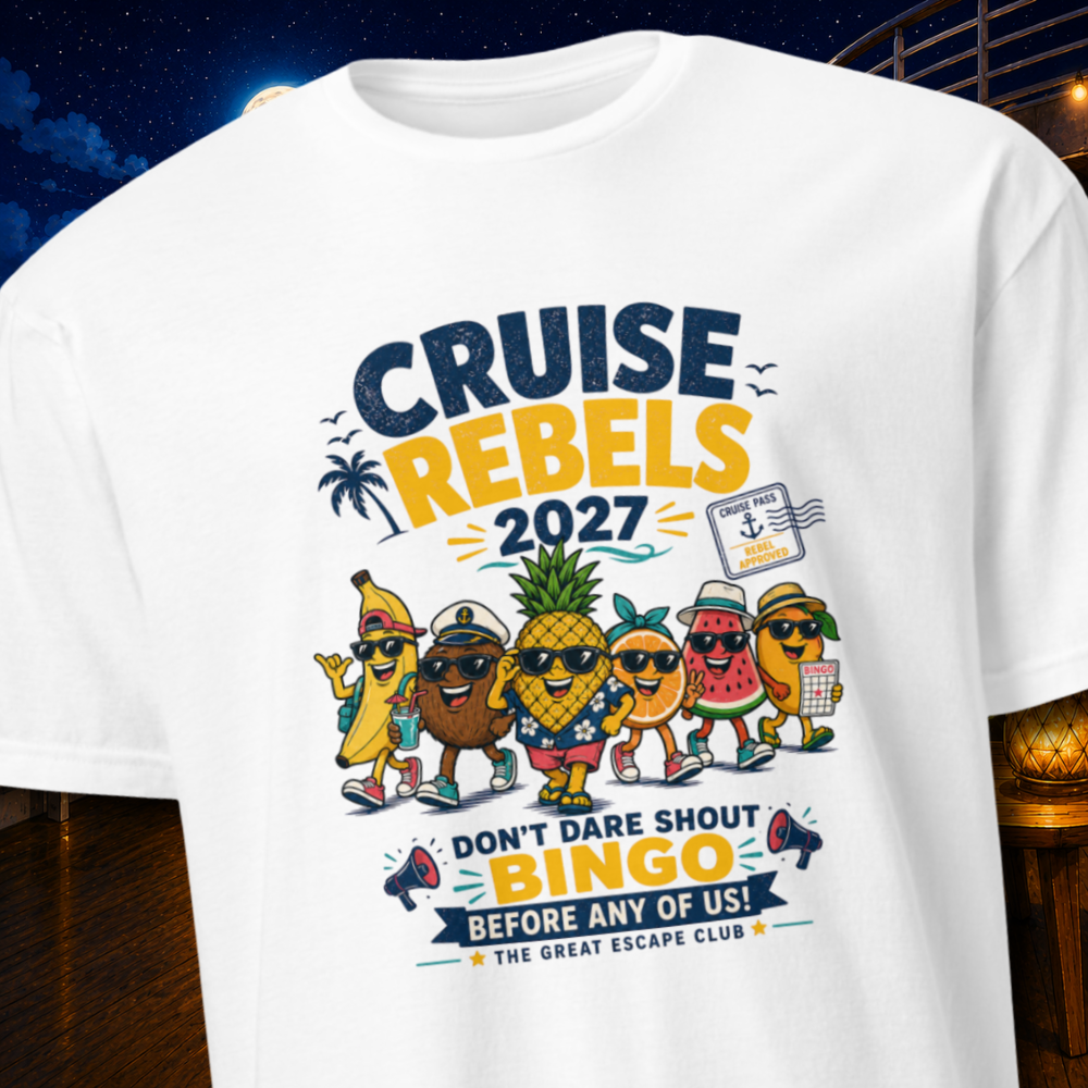 Cruise Rebels 2027 Unisex T-Shirt | Matching Cruise Crew Shirts