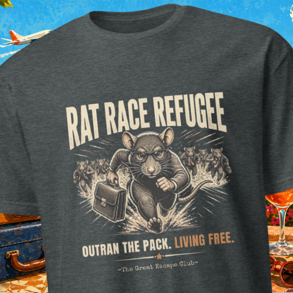 Rat Race Refugee, Outran the Pack T-Shirt