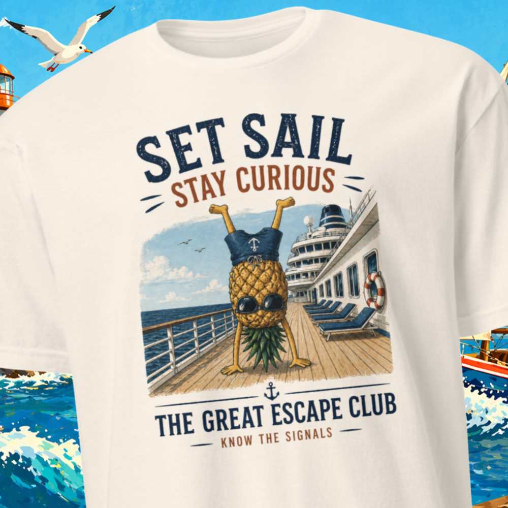 LIMITED EDITION - Set Sail Stay Curious - Know the Signals T-Shirt
