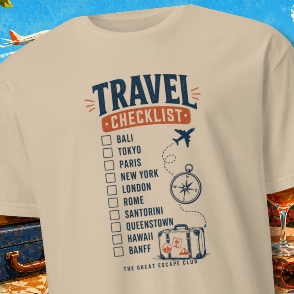 Travel Checklist 1st Edition T-Shirt
