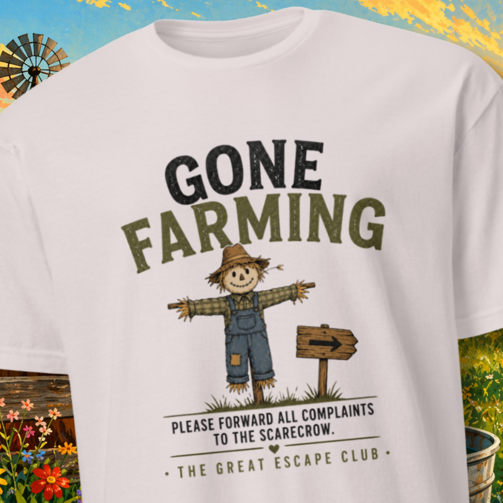 Gone Farming Scarecrow T-Shirt