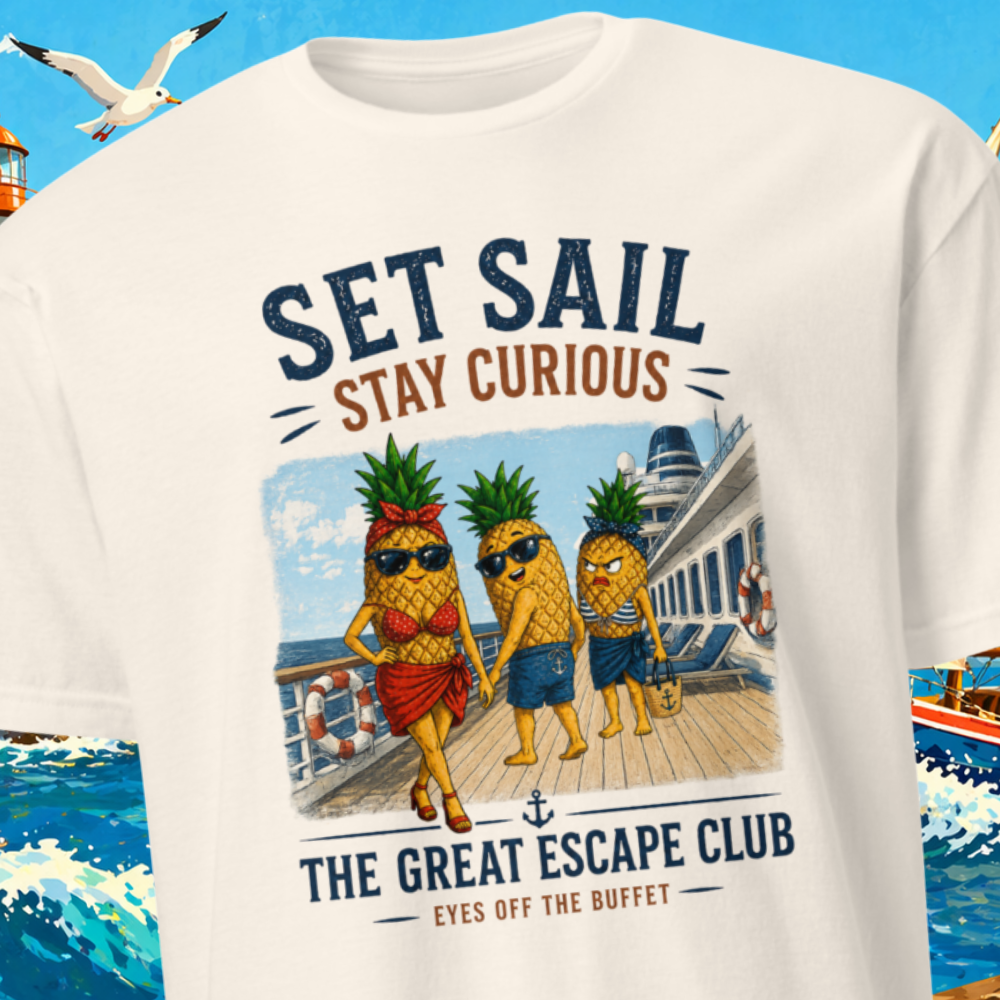 Hank the Pineapple | Set Sail Eyes off the Buffet Unisex T-Shirt