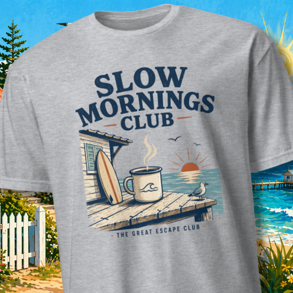 Slow Mornings Club Unisex T-Shirt