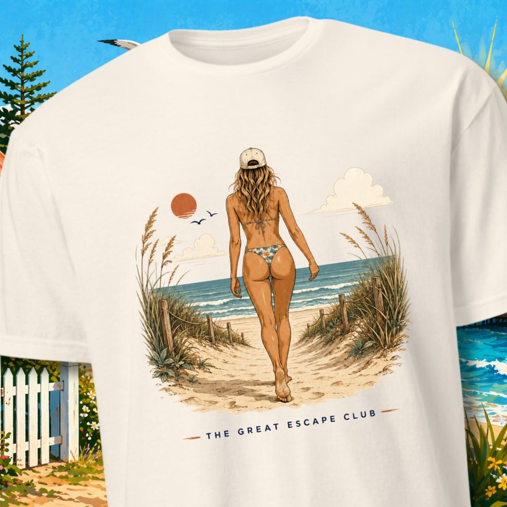 The Great Escape Club Beach Walk Unisex T-Shirt