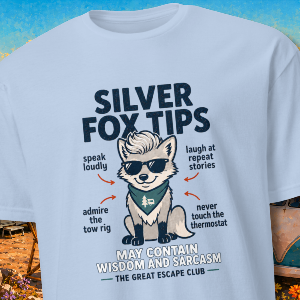 Silver Fox Tips Unisex T-Shirt | The Ultimate Handy Survival Guide