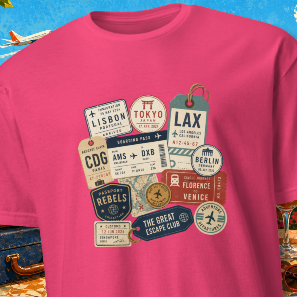 Travel Collage Unisex T-Shirt