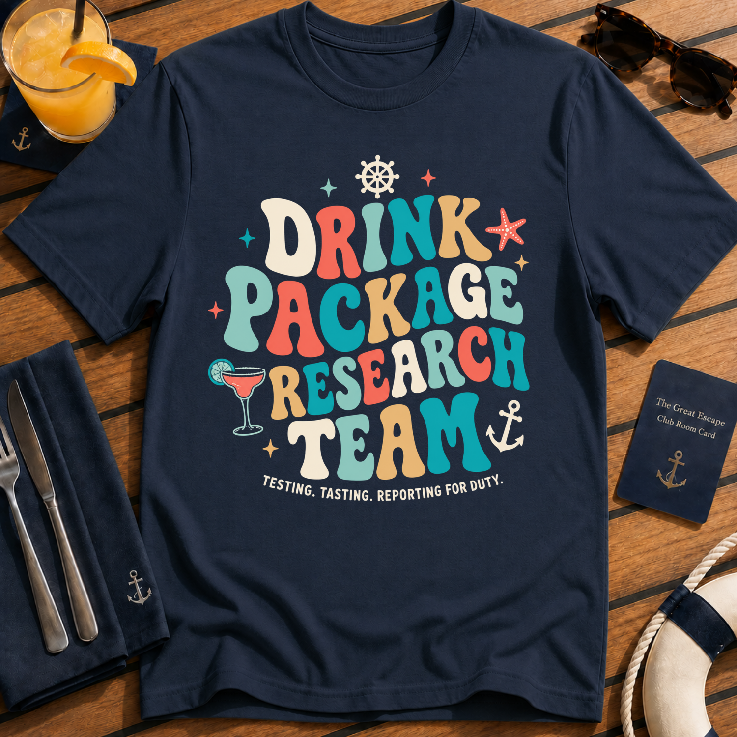Drink Package Research Team Retro