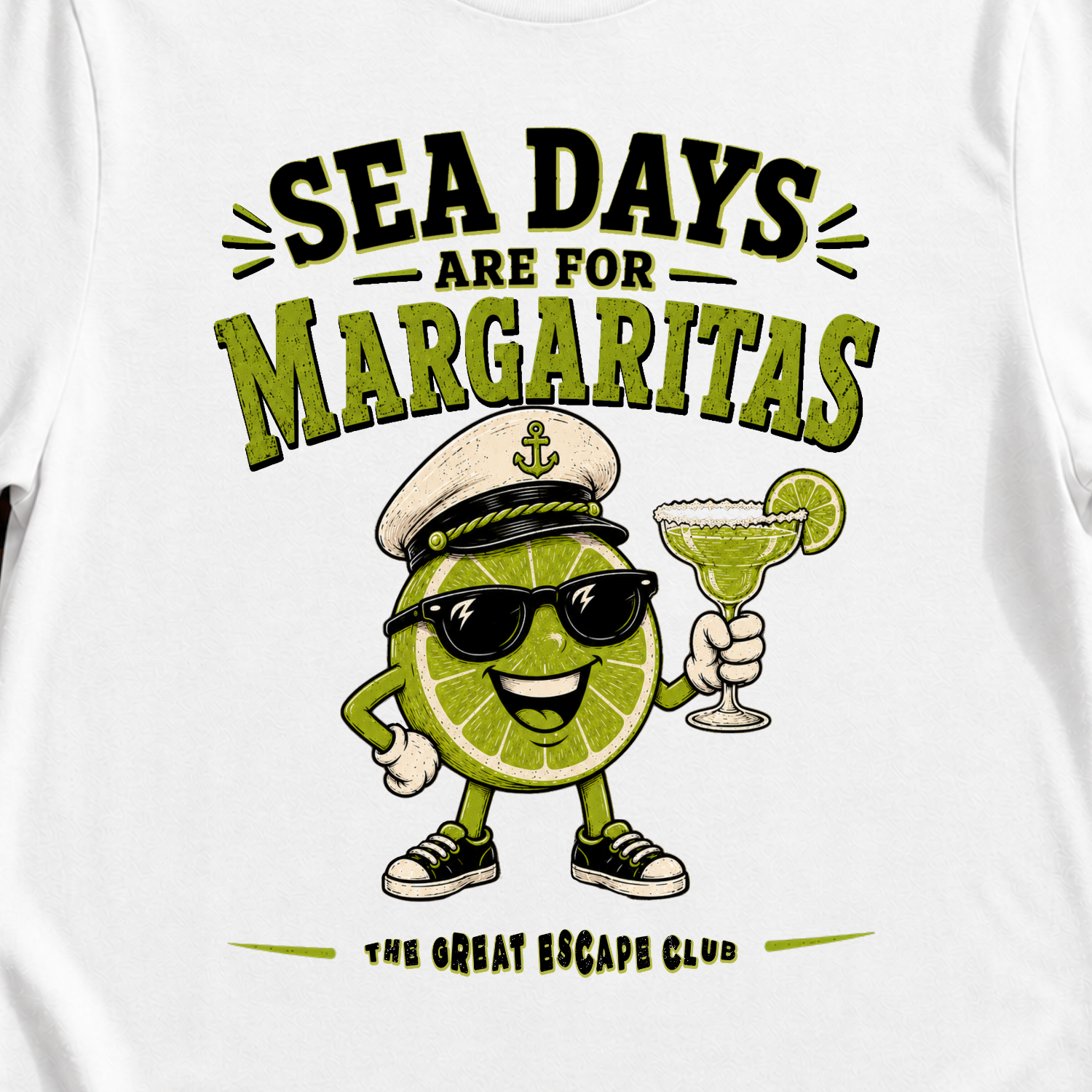 Sea Days Are for Margaritas T-Shirt — Fun Nautical Vacation Shirt