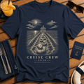 Cruise Crew 2026 Cruise Ducks matching cruise duck t-shirt design on Navy shirt