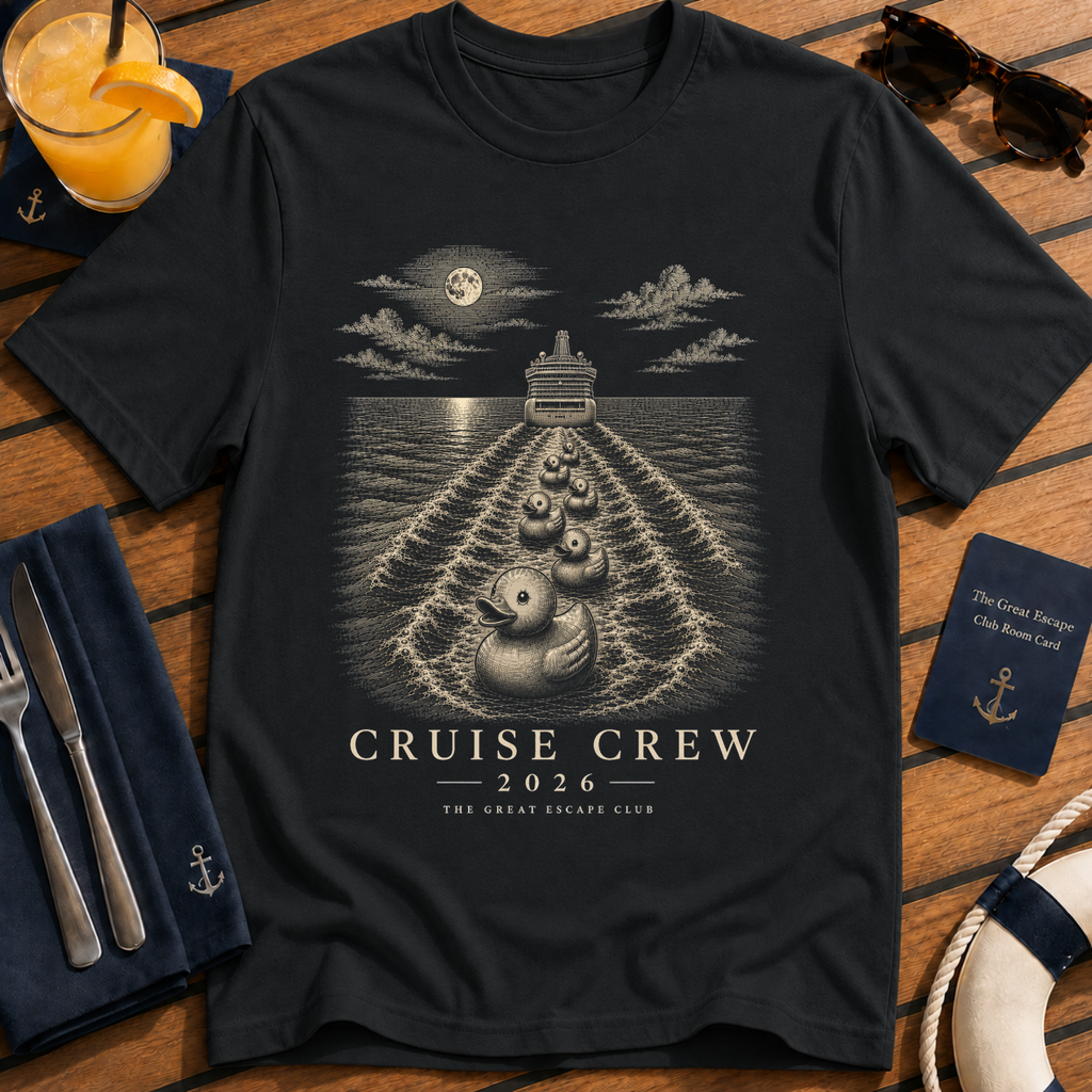 Cruising With My Bestie matching best friend cruise t-shirt design on Black shirt