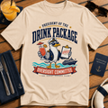 Drink Package Oversight Committee funny cruise t-shirt design on Natural shirt
