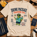 Drink Package Training Tips funny drink package cruise t-shirt design on Natural shirt