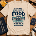 I Booked the Cruise for the Food funny cruise buffet t-shirt design on Natural shirt