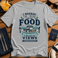 I Booked the Cruise for the Food funny cruise buffet t-shirt design on Sport Grey shirt