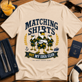 Matching Shirts Was Not My Idea Club funny cruise t-shirt design on Natural shirt | The Great Escape Club.