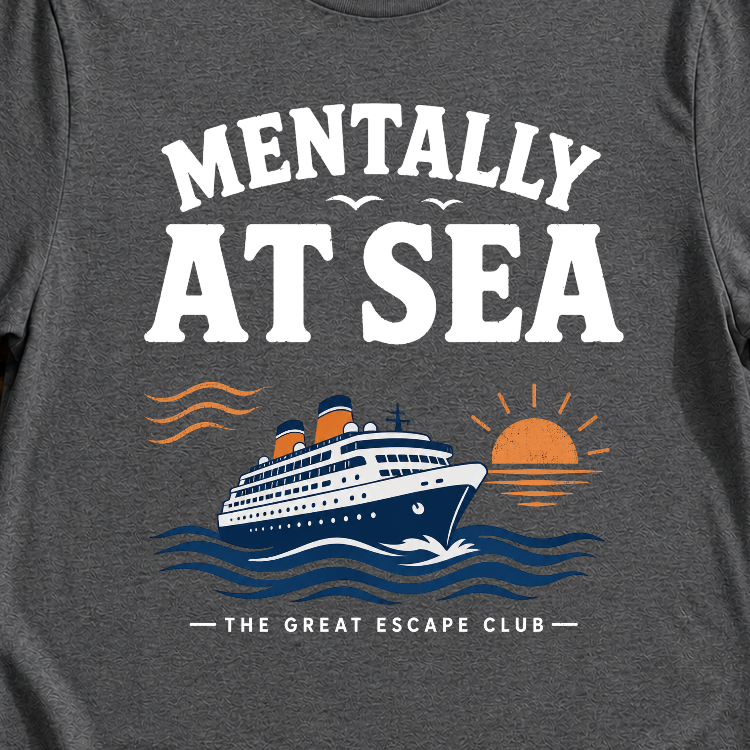 Funny cruise t-shirt for ocean lovers, sea days and repeat cruisers. Perfect for cruise vacations, matching groups, travel fans and holiday mode.