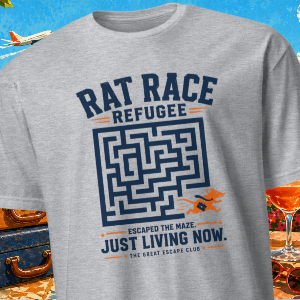 Rat Race Refugee, Escaped the Maze T-Shirt