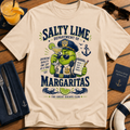 Salty Lime Department of Margaritas cruise cocktail t-shirt design on Natural shirt