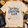 Sea Shell Collectors Club beachcombing cruise t-shirt design on Natural shirt