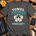 Towel Animal Fan Club funny towel animal cruise t-shirt design on Dark Heather shirt